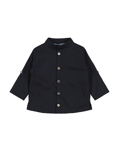 MINIMU' Camicia tinta unita Nero 100% Cotone