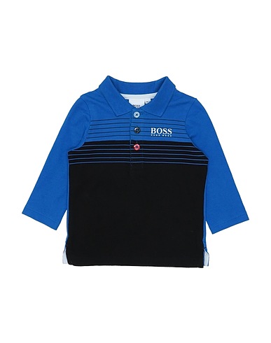 BOSS Polo shirt Bright blue 96% Cotton, 4% Elastane