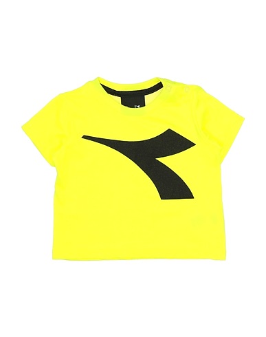 DIADORA T-shirt Yellow 100% Cotton