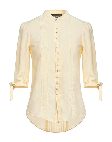 DSQUARED2 Solid color shirts & blouses Ivory 75% Acetate, 25% Silk