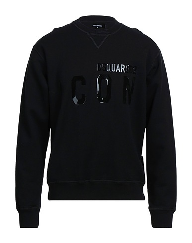 DSQUARED2 Толстовка Чёрный 100% Хлопок, Эластан