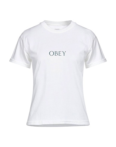 OBEY T-shirt Bianco 100% Cotone organico