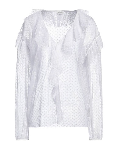 LIU •JO トップス ホワイト ポリエステル 100%