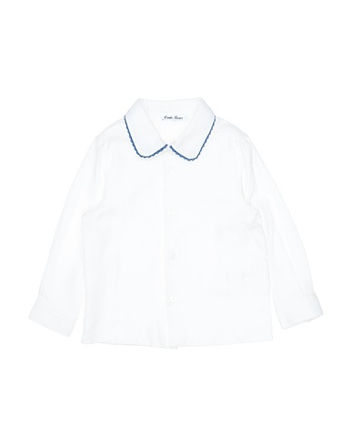 LITTLE BEAR Patterned shirt White 55% Modal, 45% Cotton