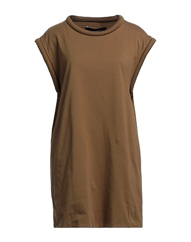 FEDERICA TOSI Ｔシャツ カーキ コットン 100% / アクリル