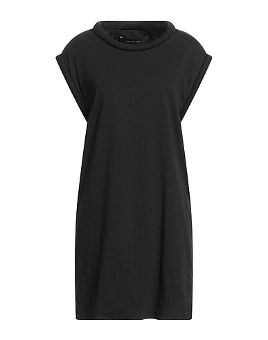 FEDERICA TOSI T-shirt Noir 100% Coton, Acrylique