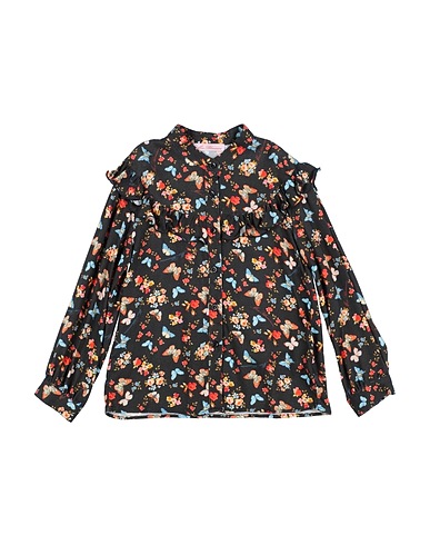 MISS BLUMARINE Patterned shirts & blouses Black 100% Viscose
