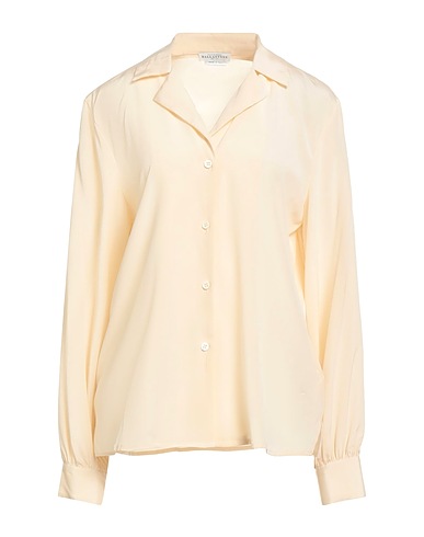 BALLANTYNE Camicie e bluse tinta unita Beige 93% Seta, 7% Elastan
