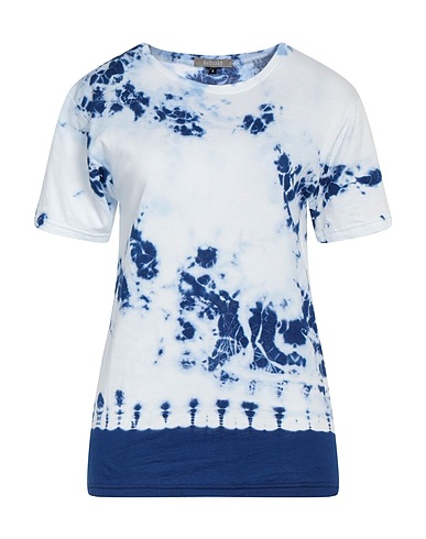 SUZUSAN T-shirt Blu 100% Cotone