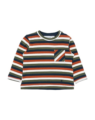MANUEL RITZ T-shirt Military green 96% Cotton, 4% Elastane