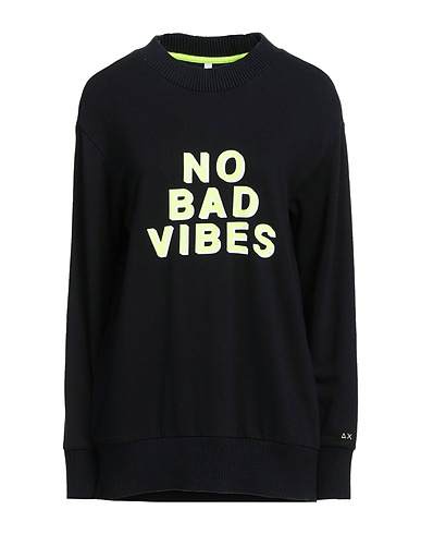 SUN 68 Sweatshirt Black 80% Cotton, 20% Viscose