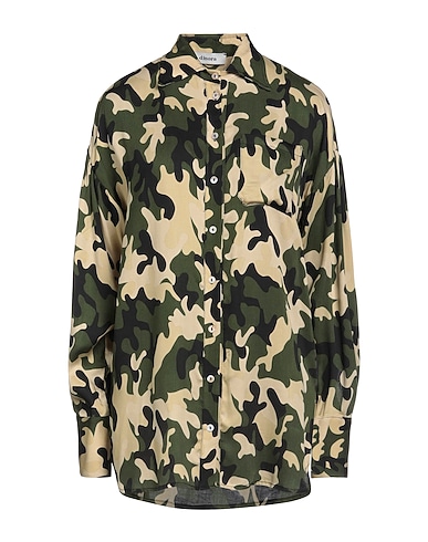 DIMORA Patterned shirts & blouses Military green 100% Viscose