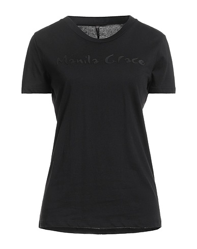 MANILA GRACE T-shirt Black 100% Cotton