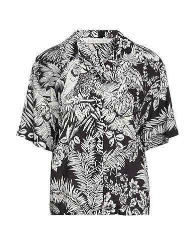 PALM ANGELS Floral shirts & blouses Black 100% Viscose, Polyester