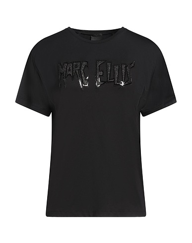 MARC ELLIS T-shirt Black 95% Polyester, 5% Elastane