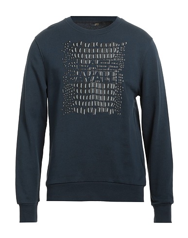CAVALLI CLASS Sweat-shirt Bleu marine 100% Coton