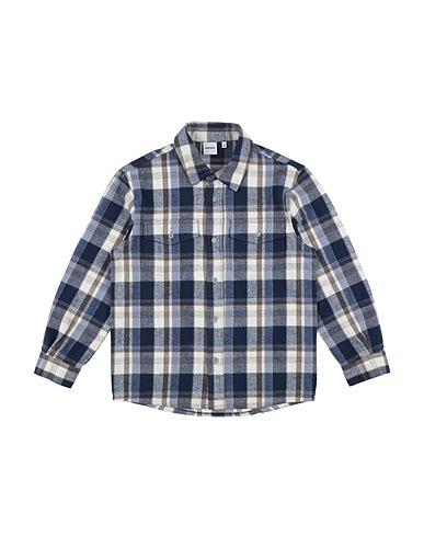 ASPESI Patterned shirt Slate blue 100% Cotton