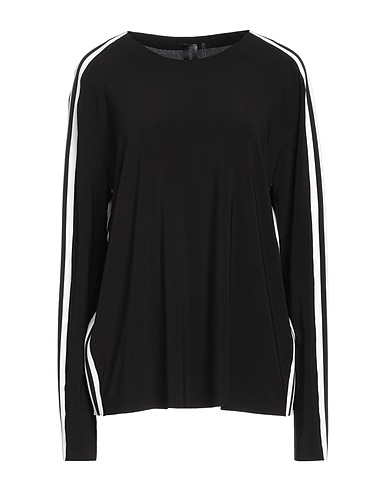 NORMA KAMALI T-shirt Black 95% Polyester, 5% Elastane