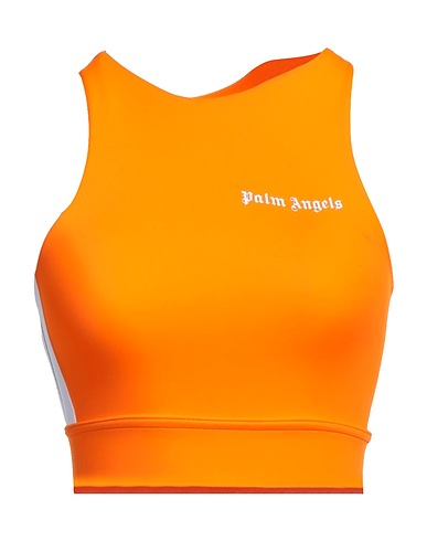 PALM ANGELS Crop top Orange 78% Polyamide, 22% Elastane