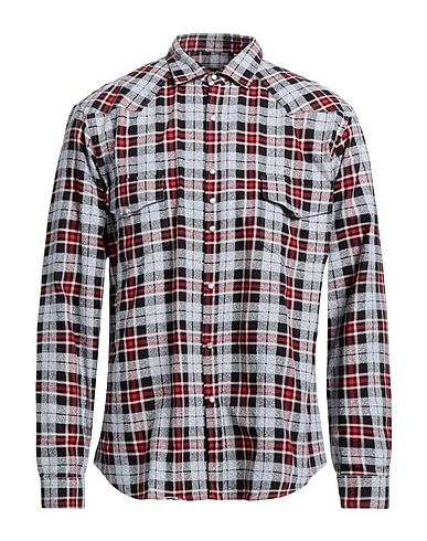 COSTUMEIN Checked shirt Red 97% Cotton, 3% Polyamide