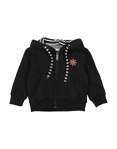 MANUEL RITZ Sweatshirt Black 95% Cotton, 5% Elastane