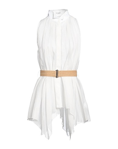 BRUNELLO CUCINELLI Shirts White 100% Cotton, Ecobrass