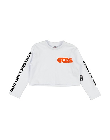 GCDS MINI T-shirt Bianco 100% Cotone