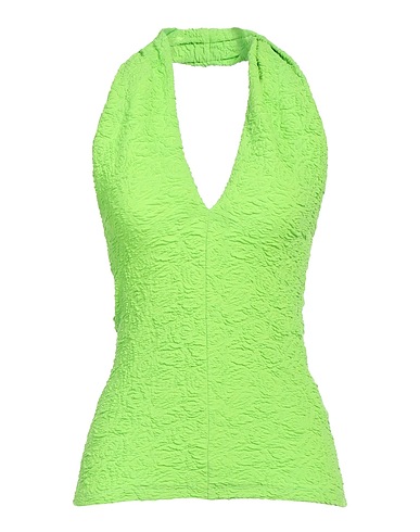 MSGM Top Light green 75% Cotton, 25% Polyamide