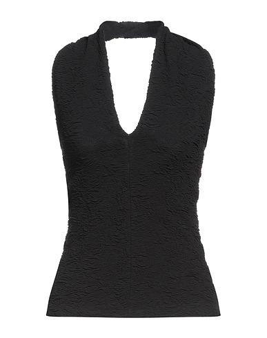 MSGM Top Nero 75% Cotone, 25% Poliammide