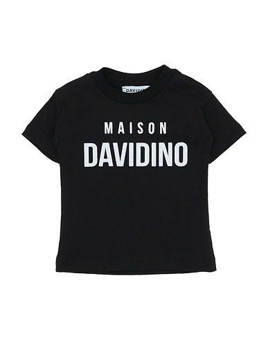 DAVIDINO T-shirt Nero 100% Cotone