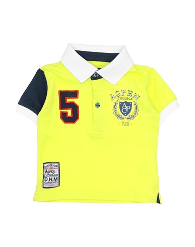 ASPEN POLO CLUB Polo shirt Lime green 95% Cotton, 5% Elastane