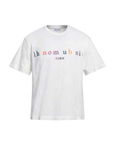IH NOM UH NIT Basic T-Shirt Ivory 100% Cotton, Elastane