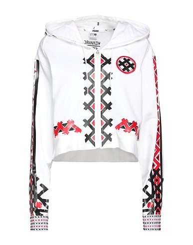 PUMA x JAHNKOY Felpa Bianco 100% Cotone