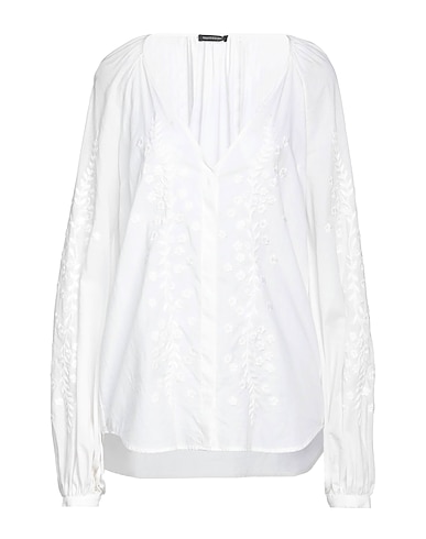 WANDERING Solid colour shirts & blouses White 100% Cotton
