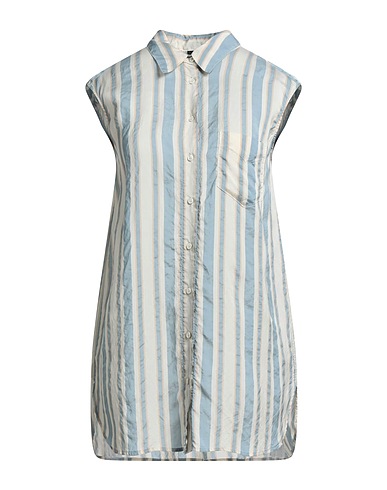 ASPESI Striped shirt Beige 80% Viscose, 20% Silk