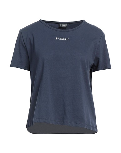 FREDDY T-shirt Blu navy 95% Cotone, 5% Elastan