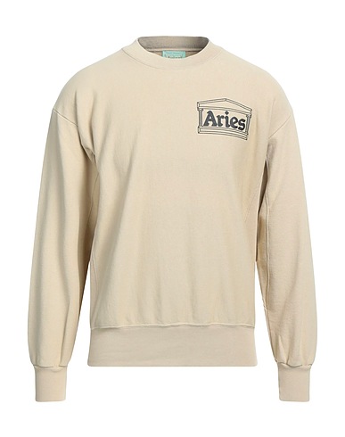 ARIES Sweatshirt Beige 100% Cotton