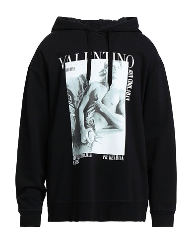 VALENTINO GARAVANI Felpa Nero 100% Cotone, Elastan