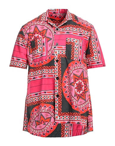 SACAI Patterned shirt Fuchsia 100% Cotton