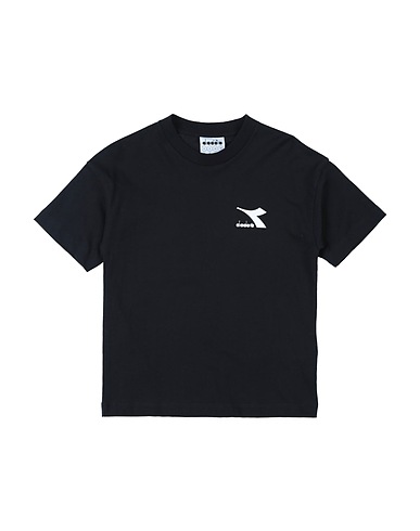 DIADORA T-shirt Black 100% Cotton