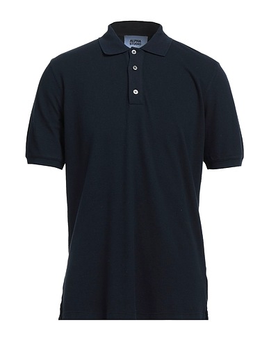 ALPHA STUDIO Polo Nero 100% Cotone