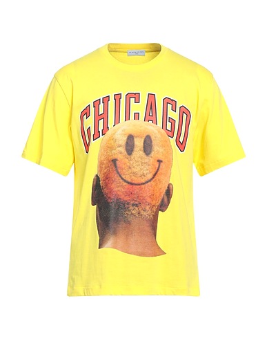 IH NOM UH NIT Basic T-shirt Yellow 100% Cotton, Elastane