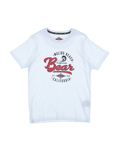 BEAR T-shirt Bianco 100% Cotone