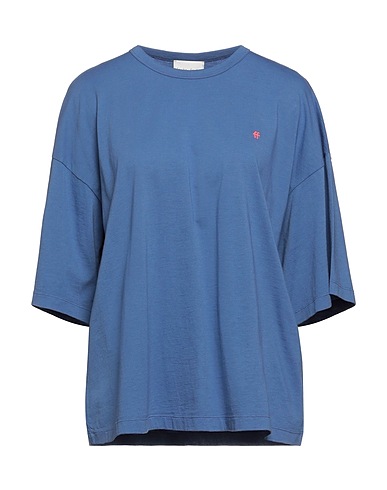 FORTE_FORTE Oversize-T-Shirt Blue 100% Cotton