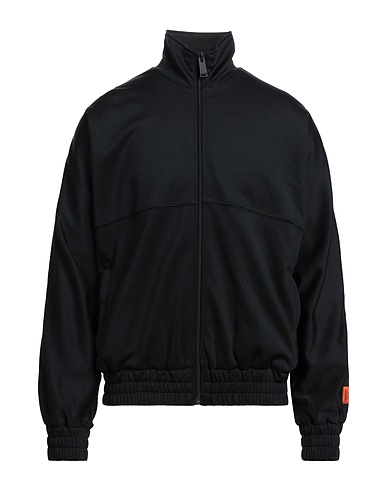HERON PRESTON Sweatshirt Black 55% Polyester, 45% Cotton, Polyamide