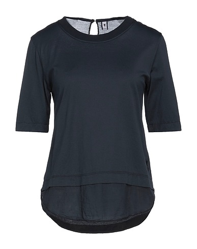 EUROPEAN CULTURE T-shirt Blu notte 99% Cotone, 1% Elastan