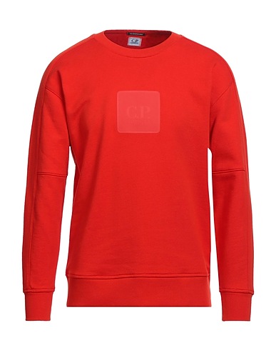 C.P. COMPANY Sweat-shirt Rouge 100% Coton