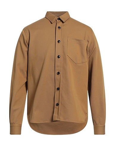 HAIKURE Solid color shirt Camel 100% Organic cotton