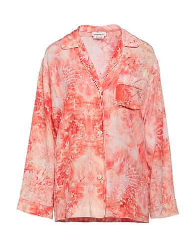 MCQUEEN Floral shirts & blouses Pink 100% Silk