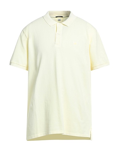 C.P. COMPANY Polo shirt Pastel yellow 100% Cotton